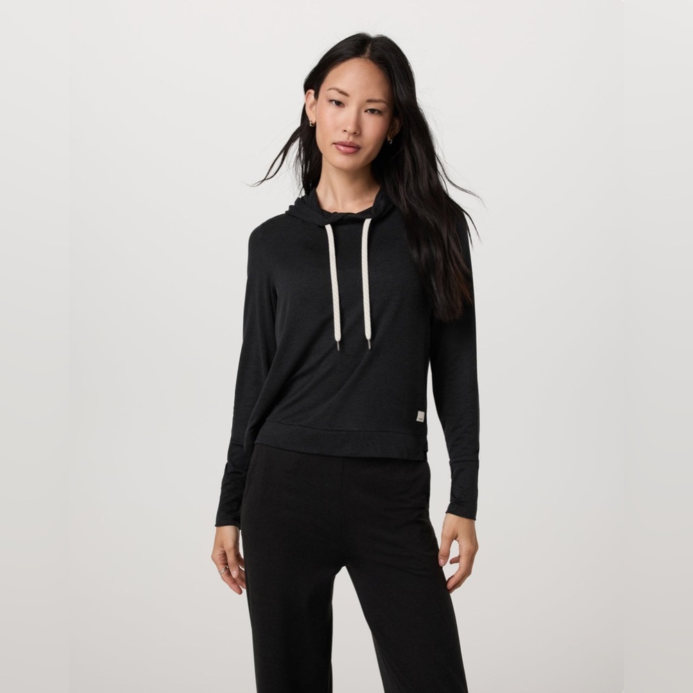 Vuori Halo Essential Hoodie Black Heather